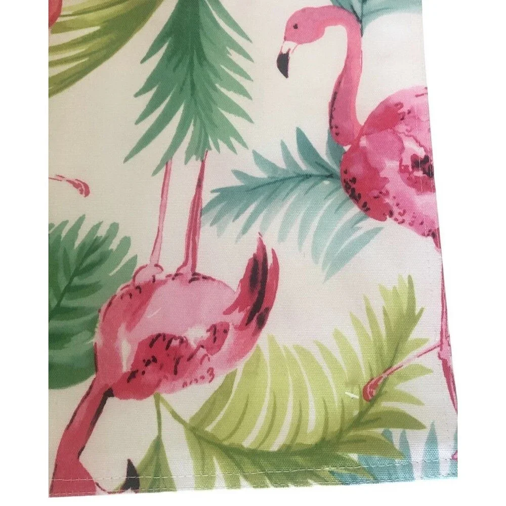 Nantucket Tropical Flamingo Placemats Set of 4 Indoor Outdoor 13x18 Spill Proof